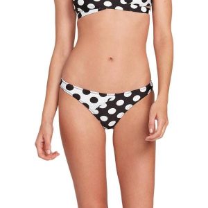 Dół od bikini Volcom Its A New Dot. Czarne bikini Volcom, bez wzorów, z elastanu. W wyprzedaży za 96,00 zł.