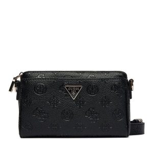 Torebka Guess. Czarne listonoszki Guess, z aplikacjami, bez dodatków. Za 549,99 zł.