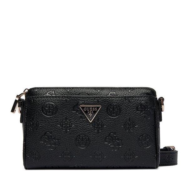 Torebka Guess. Czarne listonoszki Guess, z aplikacjami, bez dodatków. Za 489,99 zł.