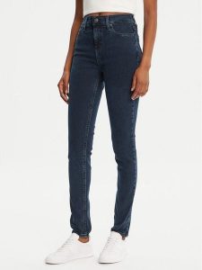 Tommy Jeans Jeansy Nora DW0DW20221 Granatowy Skinny Fit. Niebieskie jeansy Tommy Jeans, bez wzorów, z bawełny. Za 319,99 zł.