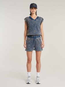 G-Star Szorty w kolorze niebieskim rozmiar: M. Niebieskie szorty G-Star, bez wzorów, z bawełny, retro. Za 142,95 zł.