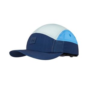 Czapka z daszkiem BUFF 5 PANEL GO CAP DOMUS DOMUS DARK DENIM. Niebieskie czapki Buff, bez wzorów, z denimu, eleganckie. Za 149,99 zł.