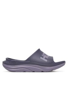 Hoka Klapki Ora Athletic Slide 1155154 Fioletowy. Fioletowe kalosze Hoka, bez wzorów, z syntetyku, bez obcasa. Za 299,99 zł.