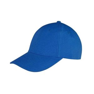 Niskoprofilowa Czapka Z Daszkiem Memphis 6 Panel. Niebieskie czapki RESULT HEADWEAR, bez wzorów, z bawełny. Za 22,99 zł.