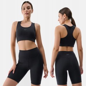 SPODENKI DAMSKIE 4F TRENINGOWE LEGGINSY KRÓTKIE KOLARKI KRÓTKIE CZARNE. Czarne legginsy 4f, bez wzorów, z materiału, krótkie. Za 99,99 zł.
