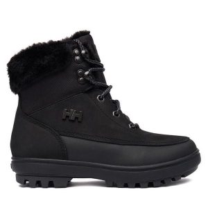 Śniegowce Helly Hansen. Czarne buty zimowe Helly Hansen, bez obcasa, bez zapięcia. Za 699,99 zł.