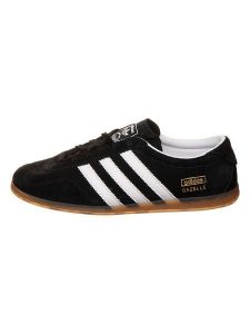 Adidas Skórzane sneakersy "Gazelle" w kolorze czarnym rozmiar: 37 1/3. Czarne trampki ADIDAS, bez wzorów, bez zapięcia. Za 390,17 zł.