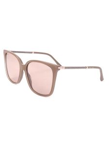 Jimmy Choo Damskie okulary przeciwsłoneczne w kolorze beżowo-jasnoróżowym rozmiar: 57. Brązowe okulary przeciwsłoneczne JIMMY CHOO. Za 350,66 zł.