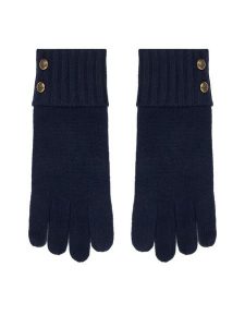 LAUREN RALPH LAUREN Rękawiczki 454P04468005 Granatowy. Niebieskie rękawiczki Lauren Ralph Lauren, bez wzorów, z dzianiny. Za 329,99 zł.