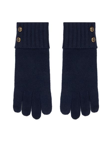 LAUREN RALPH LAUREN Rękawiczki 454P04468005 Granatowy. Niebieskie rękawiczki Lauren Ralph Lauren, bez wzorów, z dzianiny. Za 329,99 zł.