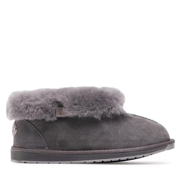 Śniegowce EMU Australia. Szare buty zimowe EMU Australia, bez obcasa, bez zapięcia. Za 529,99 zł.