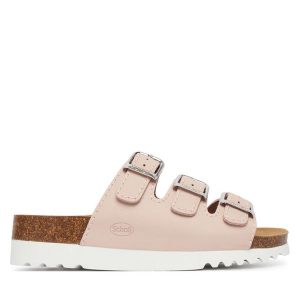 Klapki Scholl. Czerwone klapki Scholl, bez wzorów, bez obcasa. Za 339,99 zł.