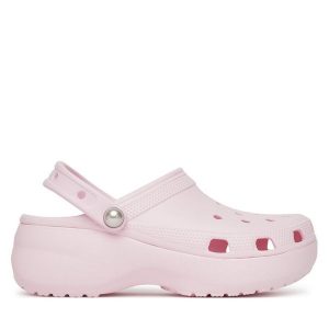 Klapki Crocs. Czerwone klapki Crocs, bez wzorów, bez obcasa. Za 399,99 zł.