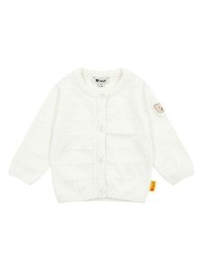 Steiff Kardigan w kolorze białym rozmiar: 80. Białe kardigany Steiff, z bawełny. Za 130,45 zł.