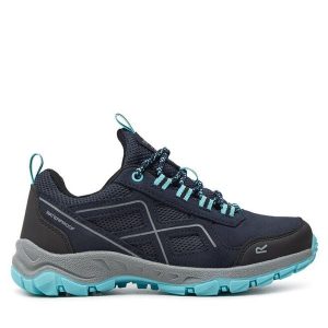 Trekkingi Regatta. Niebieskie buty sportowe Regatta, bez wzorów, bez zapięcia, trekkingowe. Za 289,99 zł.