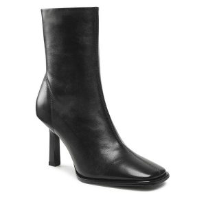 Botki GINO ROSSI. Czarne botki Gino Rossi, bez wzorów, bez obcasa, na szpilce, bez zapięcia. Za 268,99 zł.