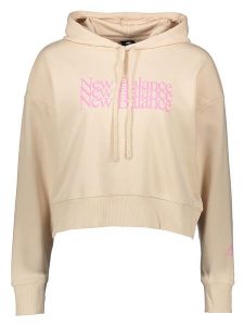 New Balance Bluza "Essentials Celebrate" w kolorze beżowym rozmiar: S. Brązowe bluzy New Balance, s, bez wzorów, z kapturem. Za 131,74 zł.