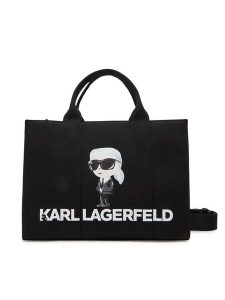 KARL LAGERFELD Torebka A2W50047 Czarny. Czarne shopper bag KARL LAGERFELD, bez wzorów, z materiału, bez dodatków. Za 419,99 zł.