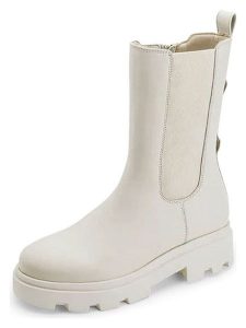 Hey Marly Skórzane botki w kolorze kremowym rozmiar: 40. Brązowe botki Hey Marly, bez wzorów, ze skóry, bez obcasa, bez zapięcia. Za 347,99 zł.