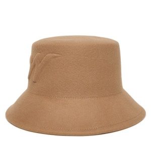 Kapelusz Weekend Max Mara. Brązowe kapelusze Weekend Max Mara, bez wzorów. Za 619,99 zł.