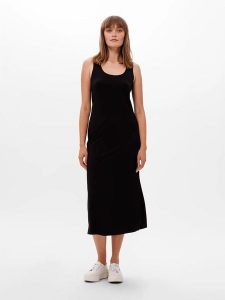 Les Lunes Sukienka "Leonaa" w kolorze czarnym rozmiar: XXS. Czarne sukienki Les Lunes, na co dzień, xxs, bez wzorów, bez kołnierzyka, bez ramiączek, midi, proste. Za 173,99 zł.