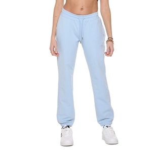 Spodnie dresowe z bawełna z kieszenie na trening. Niebieskie spodnie dresowe LEONE 1947 APPAREL, bez wzorów, z bawełny. Za 124,20 zł.