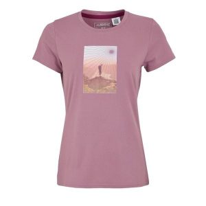 Koszulka Damska Fingal Sunburst Stretch T-shirt. Czerwone t-shirty Regatta, s, bez wzorów, bez kołnierzyka, bez ramiączek. Za 43,99 zł.