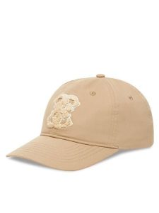 Guess Czapka z daszkiem V5YZ00 WFKN0 Beżowy. Brązowe czapki Guess, z aplikacjami, z bawełny. Za 129,99 zł.