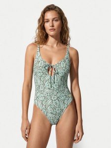 Roxy Strój kąpielowy Wildside Paisley ERJX103810 Zielony. Zielone stroje jednoczęściowe Roxy, bez wzorów, z syntetyku. Za 339,99 zł.