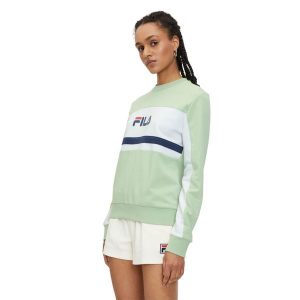 Bluza damska FILA Lishui. Zielone bluzy Fila, s, bez wzorów, bez kaptura. Za 139,99 zł.