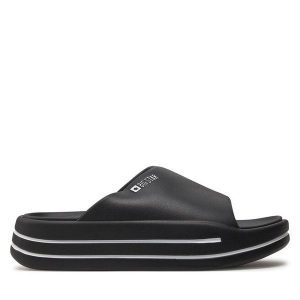 Klapki Big Star Shoes. Czarne klapki BIG STAR SHOES, bez wzorów, bez obcasa. Za 99,99 zł.