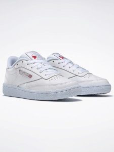 Reebok Skórzane sneakersy "Club C 85" w kolorze białym rozmiar: 40. Białe trampki Reebok, bez wzorów, bez zapięcia. Za 135,17 zł.