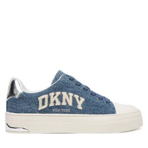 Trampki DKNY. Niebieskie trampki DKNY, bez wzorów, bez zapięcia. Za 479,99 zł.