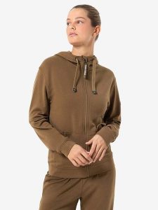 Super.natural Bluza "Solution" w kolorze jasnobrązowym rozmiar: XS. Brązowe bluzy super.natural, xs, bez wzorów, bez kaptura. Za 382,99 zł.