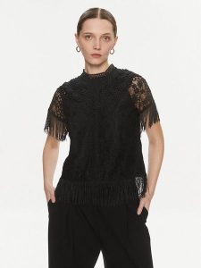 YAS Bluzka 26032322 Czarny Regular Fit. Czarne bluzki YAS, xs, bez wzorów, z syntetyku, bez kołnierzyka, bez ramiączek. Za 329,99 zł.