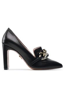 Baldowski Półbuty D03649-3262-003 Czarny. Czarne czółenka Baldowski, bez wzorów, ze skóry, bez obcasa, na obcasie, bez zapięcia. Za 359,99 zł.