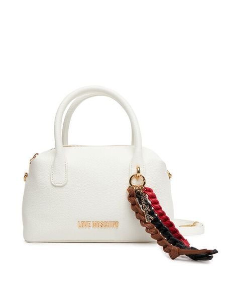 LOVE MOSCHINO Torebka JC4305PP0MK1110A Biały. Białe torebki klasyczne LOVE MOSCHINO, bez wzorów, ze skóry, bez dodatków. Za 679,99 zł.