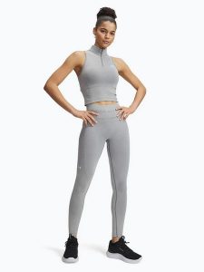 Under Armour Legginsy sportowe w kolorze szarym rozmiar: L. Szare legginsy sportowe Under Armour, l, bez wzorów, z materiału, outdoorowe. Za 178,79 zł.