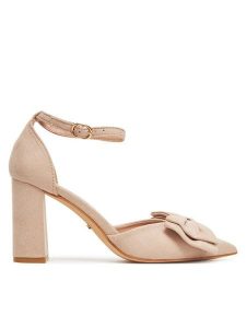 DeeZee Czółenka GAO-3083-1 Beżowy. Brązowe czółenka DeeZee, bez wzorów, z materiału, bez obcasa, bez zapięcia. Za 139,99 zł.