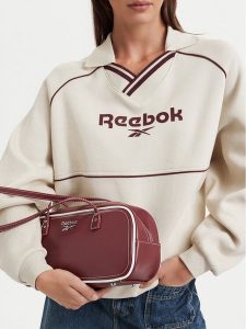 Reebok Torebka CWBEO-RBK-L-002-10 Bordowy. Czerwone torebki klasyczne Reebok, bez wzorów, ze skóry, bez dodatków. Za 149,99 zł.