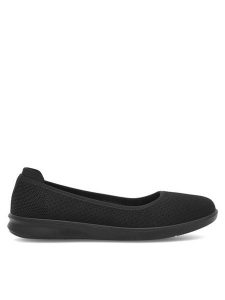 Clara Barson Baleriny Marle H20630-01 Czarny. Czarne balerinki Clara Barson, bez wzorów, z materiału, bez obcasa, bez zapięcia. Za 55,99 zł.