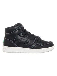 Benetton Sneakersy w kolorze czarnym rozmiar: 37. Czarne trampki Benetton, bez wzorów, za kostkę, bez zapięcia. Za 166,88 zł.