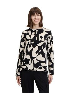 Betty Barclay Bluza w kolorze czarno-kremowym rozmiar: 36. Brązowe bluzy Betty Barclay, bez wzorów, bez kaptura. Za 113,99 zł.