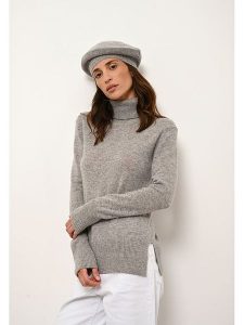 Just Cashmere Kaszmirowy golf "Lexie" w kolorze szarym rozmiar: XL. Szare golfy Just Cashmere, bez wzorów, z kaszmiru. Za 267,92 zł.