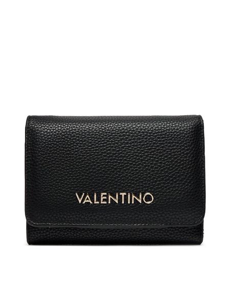 Valentino Portfel Brixton VPS7LX43 Czarny. Czarne portfele Valentino, bez wzorów, ze skóry. Za 175,99 zł.