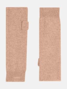 Perfect Cashmere Kaszmirowe mitenki "Jesse" w kolorze karmelowym rozmiar: onesize. Brązowe rękawiczki Perfect Cashmere, bez wzorów, z kaszmiru. Za 108,99 zł.