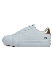GAP Sneakersy "Portland" w kolorze złoto-białym rozmiar: 38. Białe trampki GAP, bez wzorów, bez zapięcia. Za 175,67 zł.