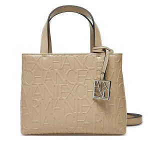 Torebka Armani Exchange. Brązowe torebki klasyczne Armani Exchange, bez wzorów, bez dodatków. Za 429,99 zł.