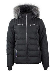 Peak Mountain Kurtka narciarska "Asalpo" w kolorze czarnym rozmiar: XL. Czarne kurtki sportowe Peak Mountain, xl, bez wzorów, bez kaptura, narciarskie. Za 461,21 zł.