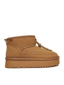 Roxy Śniegowce CEO-HDR2503-2 Brązowy. Brązowe buty zimowe Roxy, z materiału, bez obcasa, bez zapięcia. Za 249,99 zł.